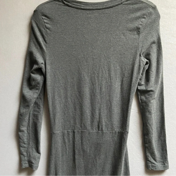 Design Lab organic cotton long sleeve ruched dress Sz XS - Picture 8 of 14